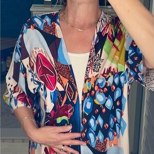 Beautiful Tribal Abstract Print Kimono